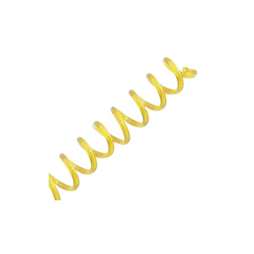 Espiral Para Encadernação Amarelo Transparente 14mm 85 Folhas 100 Und - imagem 3