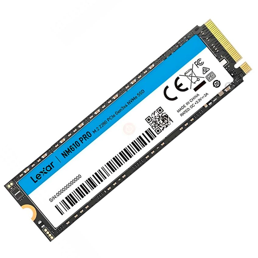 SSD Lexar NM610 Pro 500GB, M.2 2280, PCIe Gen3 x4, NVMe 1.4, Leitura Até 3300 MB/s - LNMN610P500G-RNNN - imagem 2