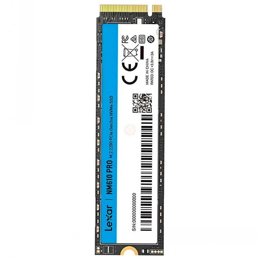 SSD Lexar NM610 Pro 500GB, M.2 2280, PCIe Gen3 x4, NVMe 1.4, Leitura Até 3300 MB/s - LNMN610P500G-RNNN - imagem 3