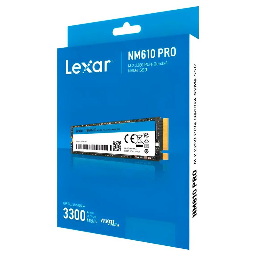 SSD Lexar NM610 Pro 500GB, M.2 2280, PCIe Gen3 x4, NVMe 1.4, Leitura Até 3300 MB/s - LNMN610P500G-RNNN - imagem 4