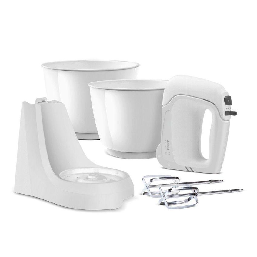 Batedeira Arno Mini Chef HM10 185W 4 Velocidades 2 Tigelas 4L Branco 110V - imagem 4