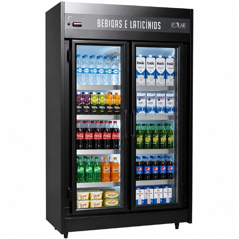 Geladeira/refrigerador 1298 Litros 3 Portas Preto - Polar Refrigeração - 220v - Pevca