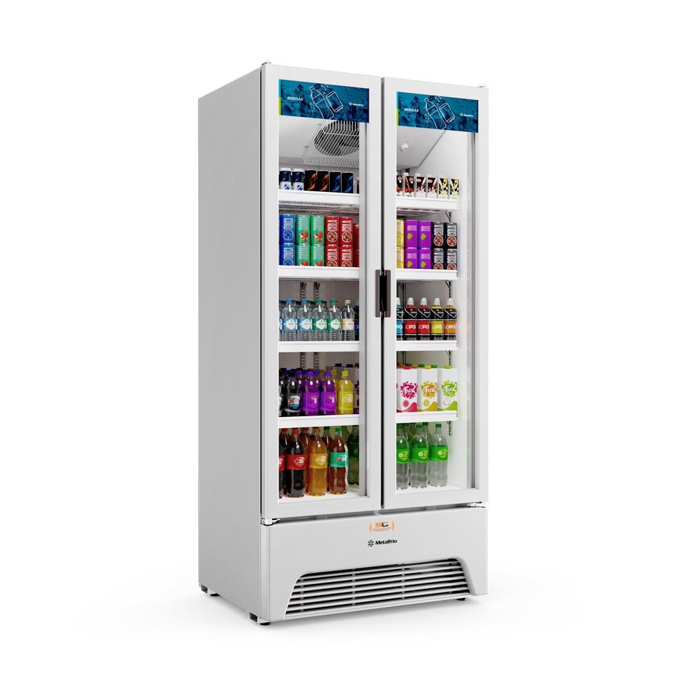 Geladeira/refrigerador 752 Litros 2 Portas Branco Optima - Metalfrio - 220v - Vb70