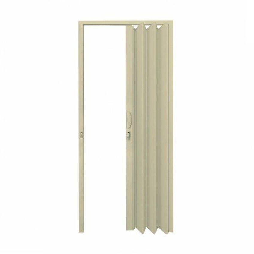 Porta Sanfonada Pvc Polifort 210cmx90cm Bege - imagem 2