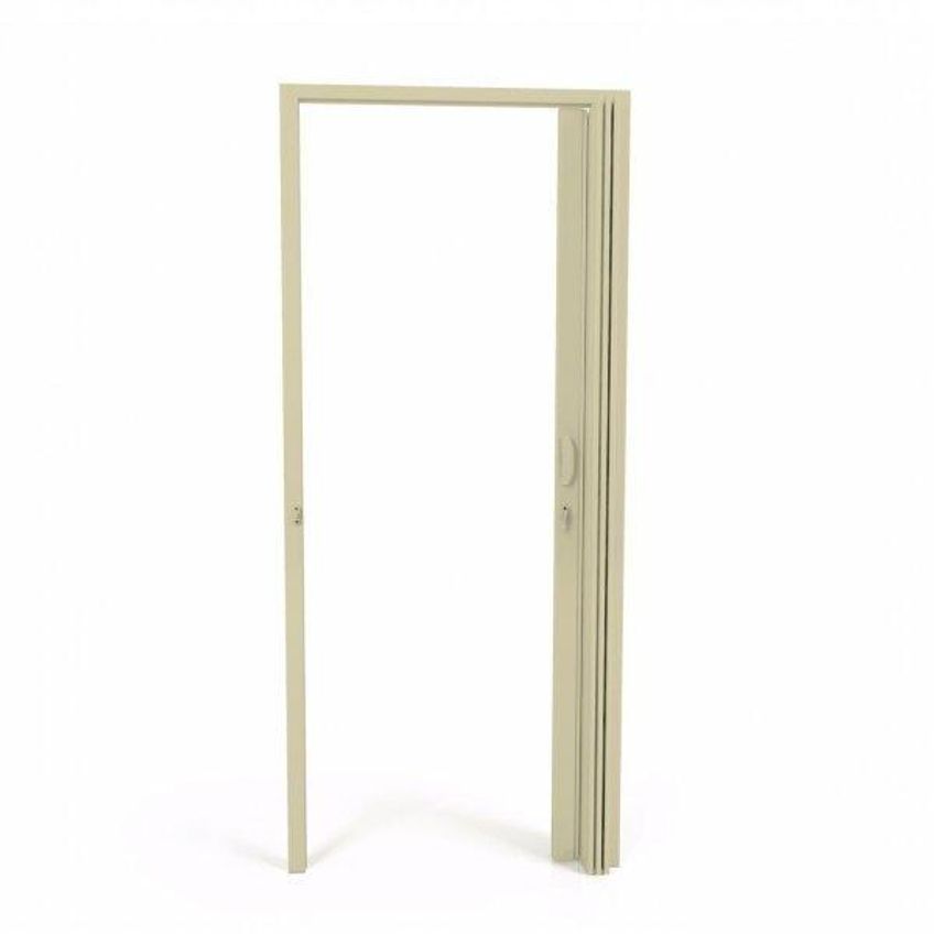 Porta Sanfonada Pvc Polifort 210cmx90cm Bege - imagem 3