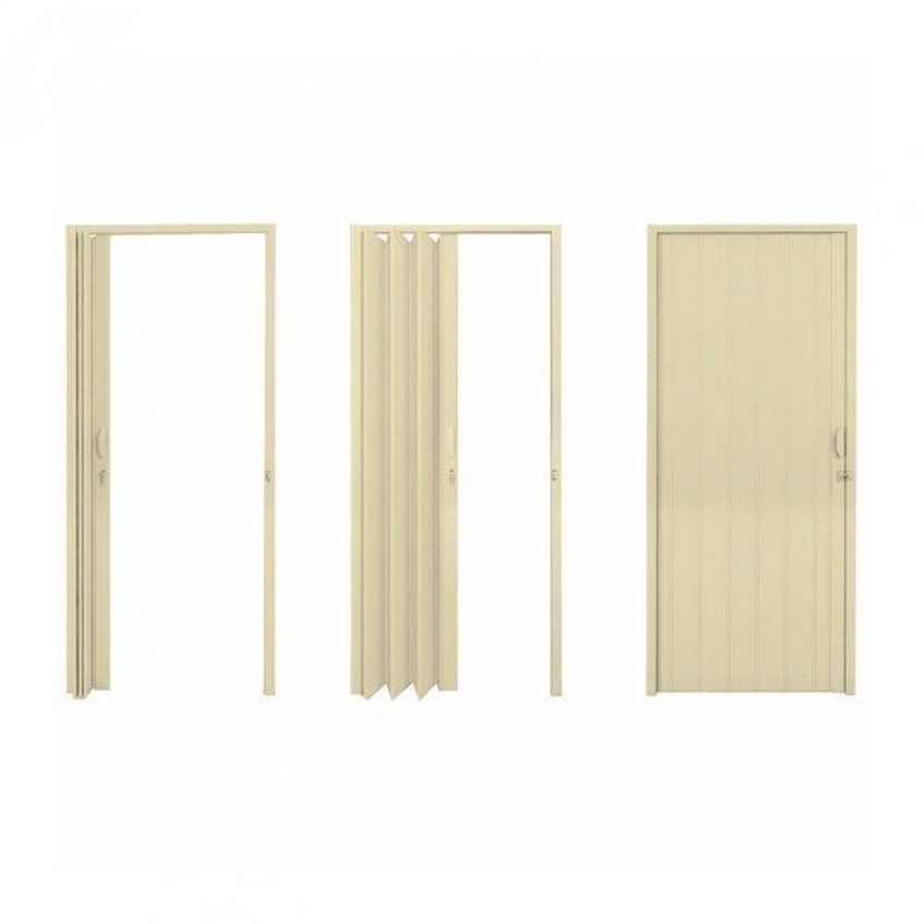 Porta Sanfonada Pvc Polifort 210cmx90cm Bege - imagem 5