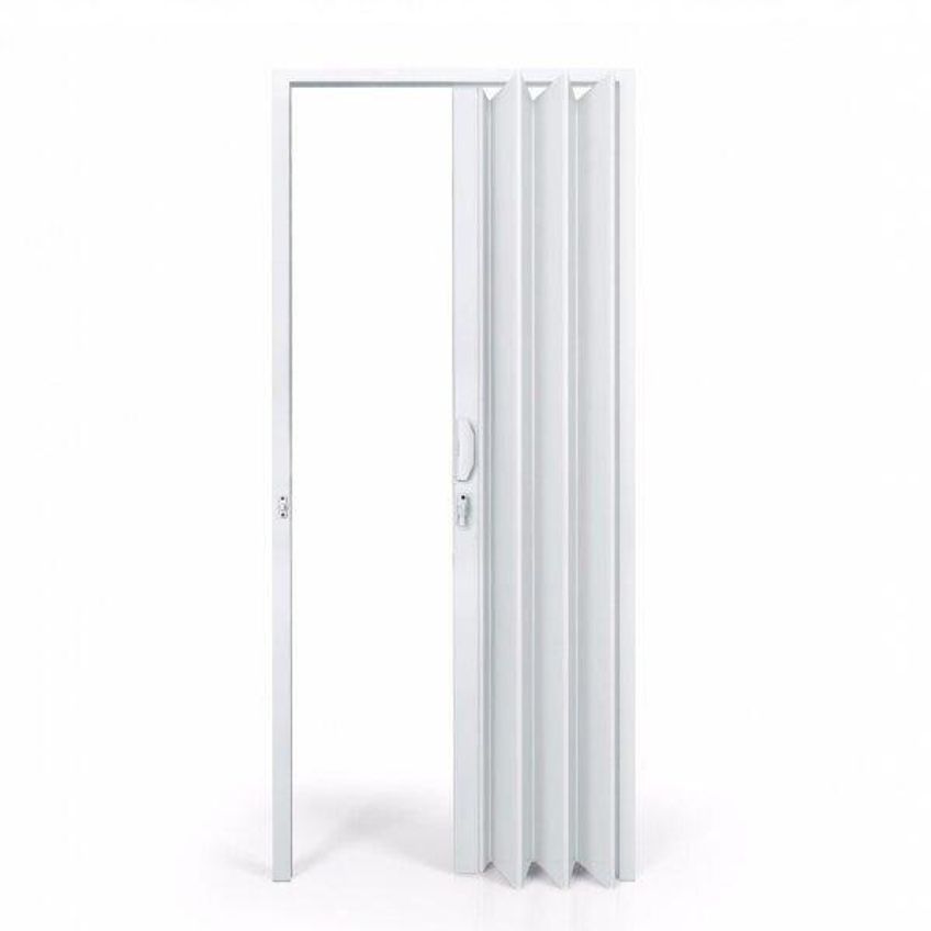 Porta Sanfonada Pvc Polifort 210cmx100cm Branco Neve - imagem 2