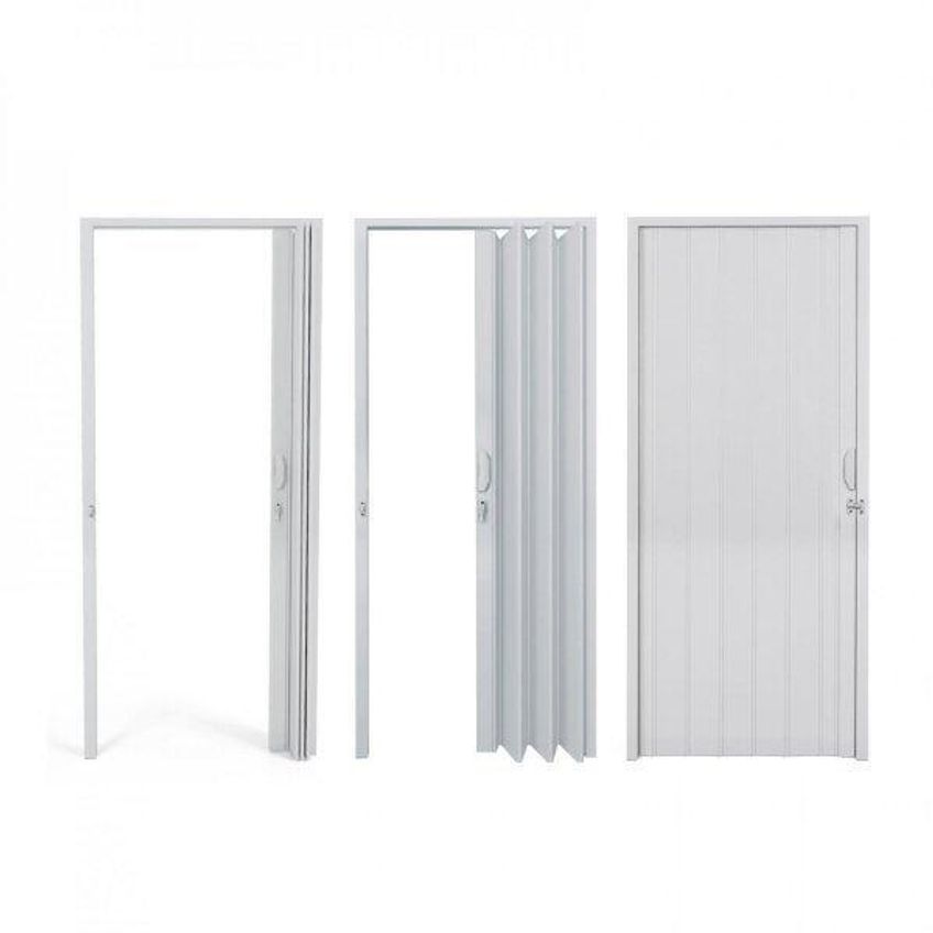 Porta Sanfonada Pvc Polifort 210cmx60cm Cinza - imagem 5