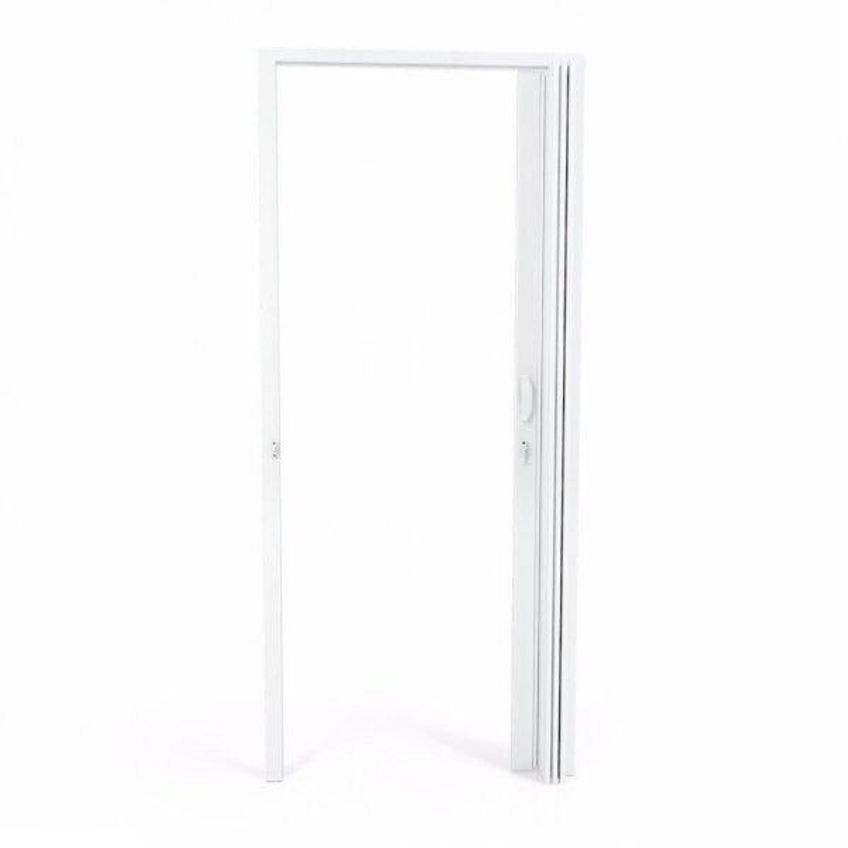 Porta Sanfonada Pvc Polifort 210cmx100cm Branco Neve - imagem 3