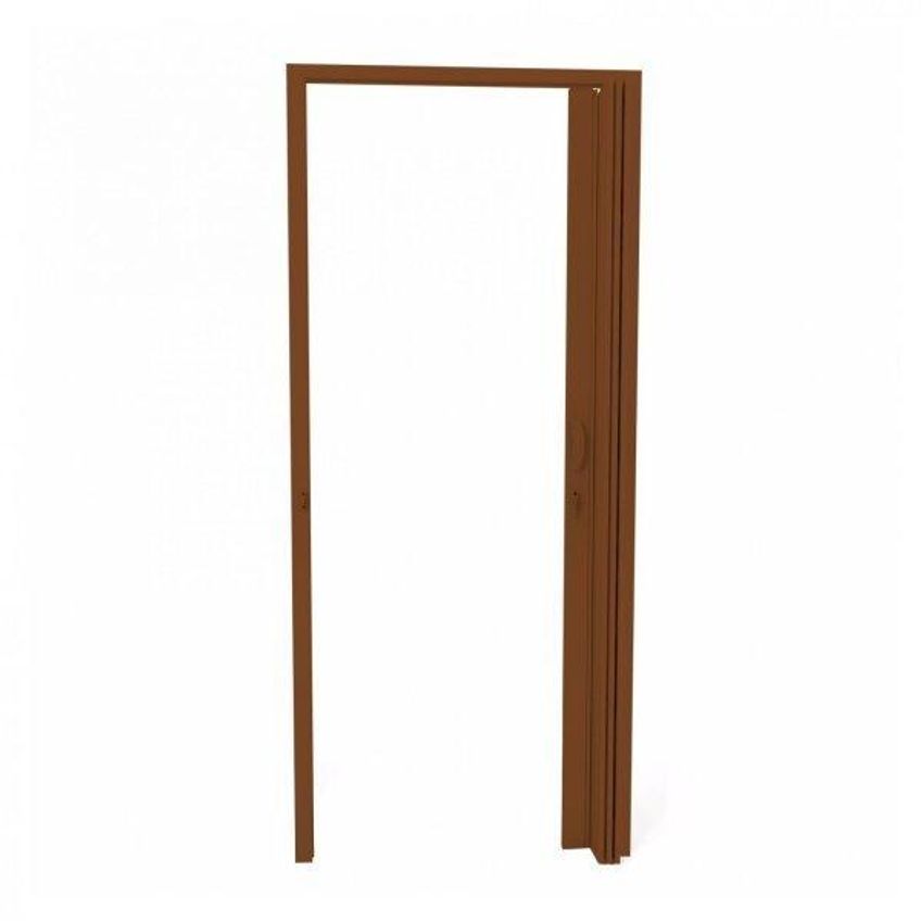 Porta Sanfonada Pvc Polifort 210cmx80cm Mogno - imagem 3