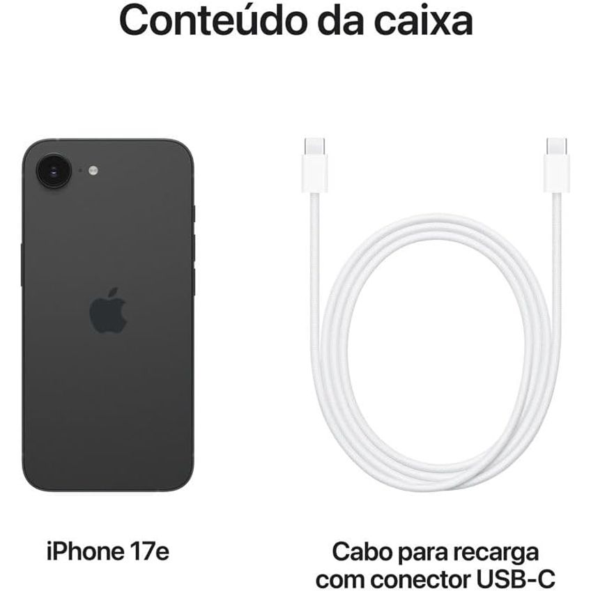 Apple iPhone 17e de 256 GB eSIM — Preto - imagem 4