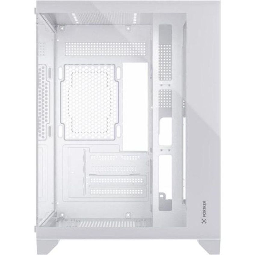 Gabinete Gamer Clarity Fortrek's Cube Model Micro Atx Vidro Temperado Suporte Watercooler Branco - imagem 3