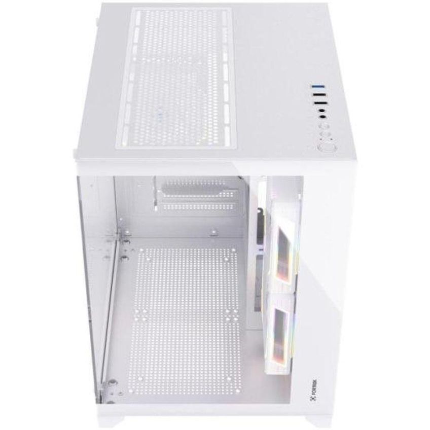 Gabinete Gamer Clarity Fortrek's Cube Model Micro Atx Vidro Temperado Suporte Watercooler Branco - imagem 5