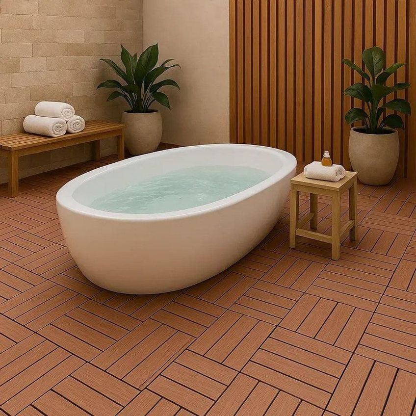 Deck Modular DIY Teca 1 Cx 11 Pcs 0,99 Unidade - imagem 4
