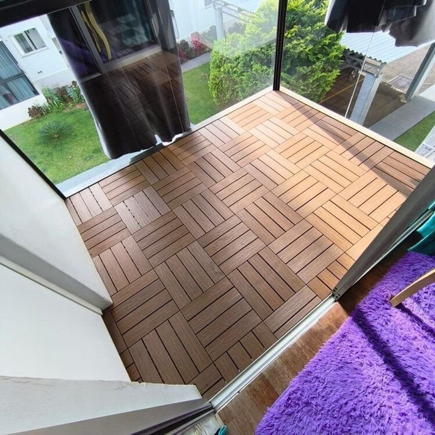 Deck Modular DIY Teca 1 Cx 11 Pcs 0,99 Unidade - imagem 5