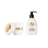 Locao para Maos Leite De Baoba 250ml - The Body Shop + Body Yogurt Leite De Amendoas 200ml