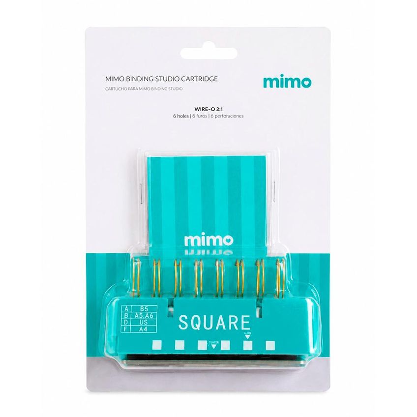 Cartucho Furo Quadrado 2:1 Para Mimo Binding Studio - imagem 3