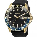 Relogio Masculino Pulseira Preta  Seculus 20902Gpsvdu1