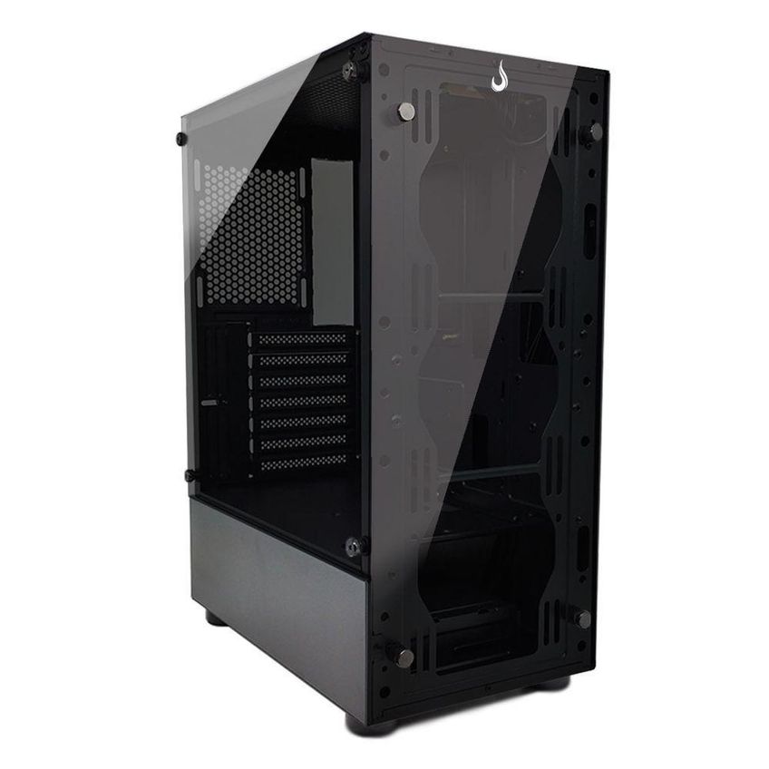 Gabinete Gamer Glass 06x Black ATX M-ATX ITX Vidro Temperado Preto Rise Mode - imagem 4