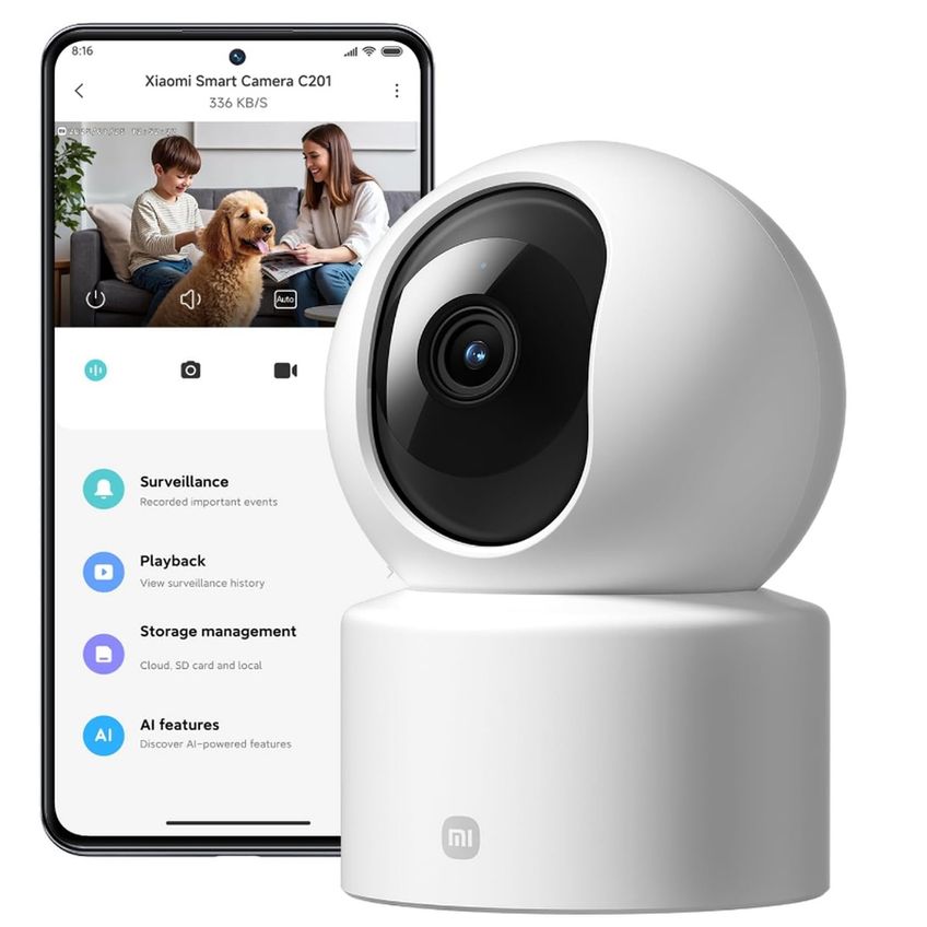 Câmera Inteligente Xiaomi Smart Camera C201 Full HD 1080p Wi-Fi 360° - imagem 5