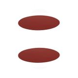 Conjunto Almofada Silicone Fogão De Indução 2 Peças Vermelho