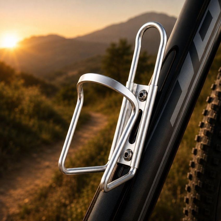 Suporte Para Garrafa De Água De Bicicleta Alumínio Leve E Resistente Universal Yeet - imagem 4