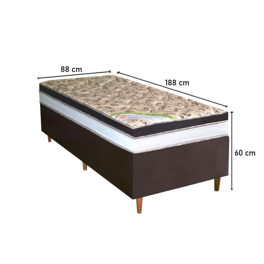 Colchão Solteiro Ortopédico D33 Com Pillow Top Bom Pastor Móveis - imagem 3