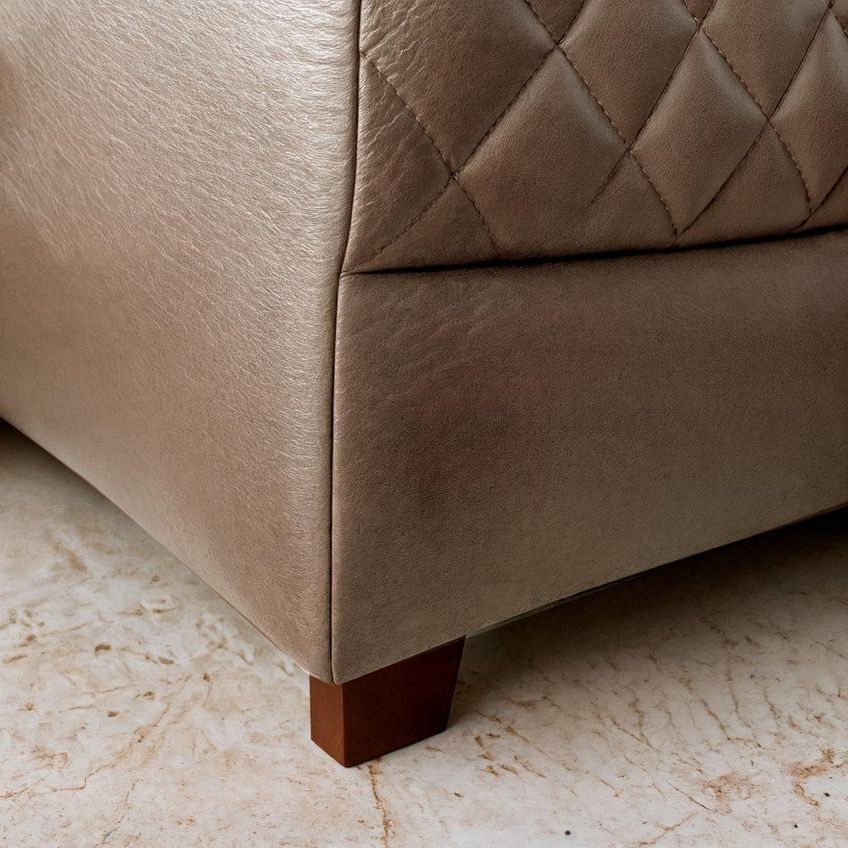 Sofá De Canto Essenza Luxo 5 Lugares Reclinável 257cm Café Veludo - imagem 3