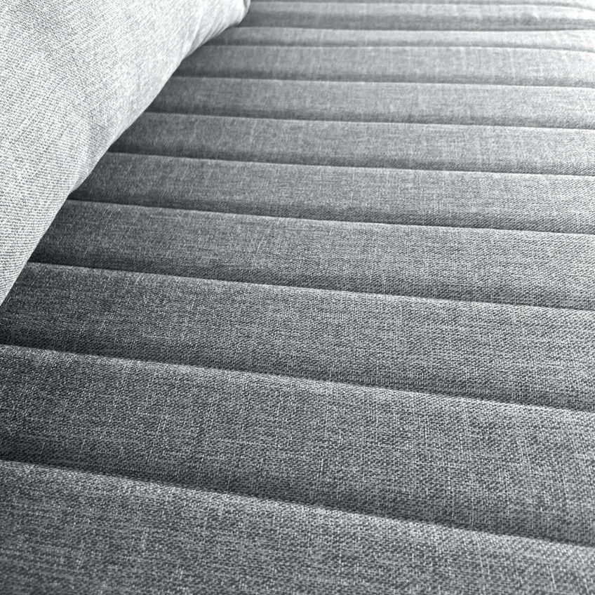Sofá De Canto Leona Gold 4 Lugares Fixo 434cm Cinza Linho - imagem 3