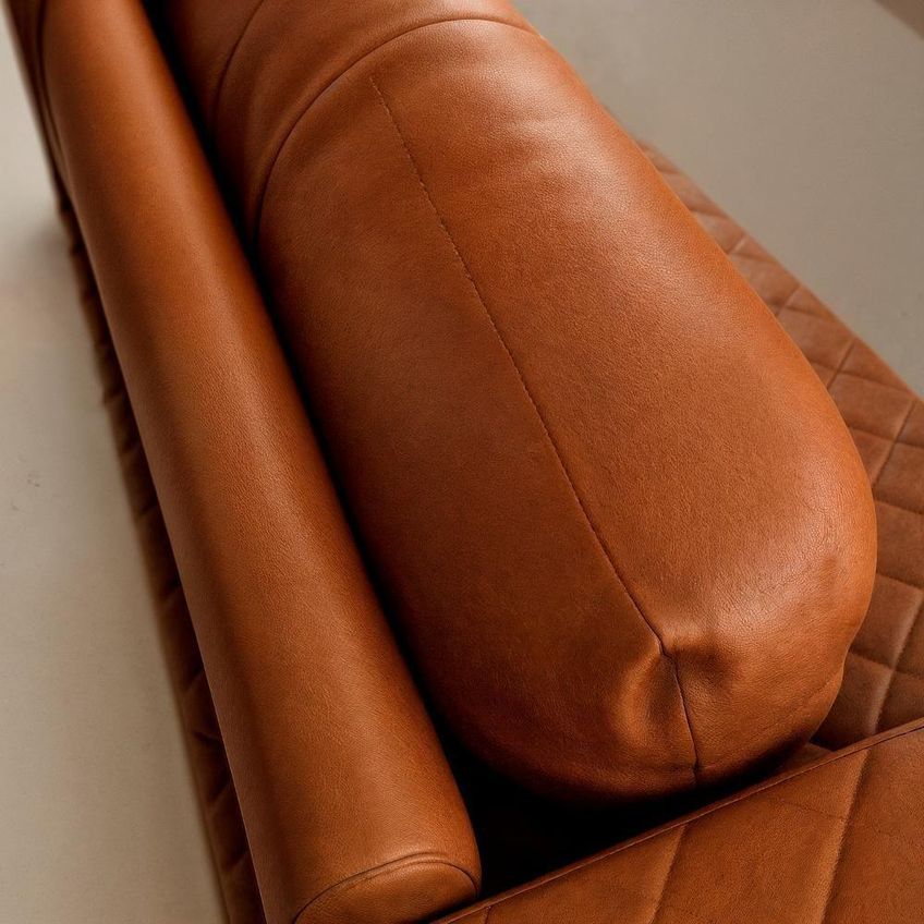 Sofá Essenza 3 Lugares Reclinável 195cm Terracota Veludo Pu Bom Pastor Móveis - imagem 5