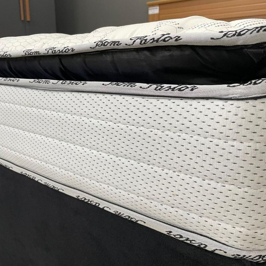 Colchão Solteiro Molas Ensacadas D33 Pillow Top Bom Pastor Móveis - imagem 4