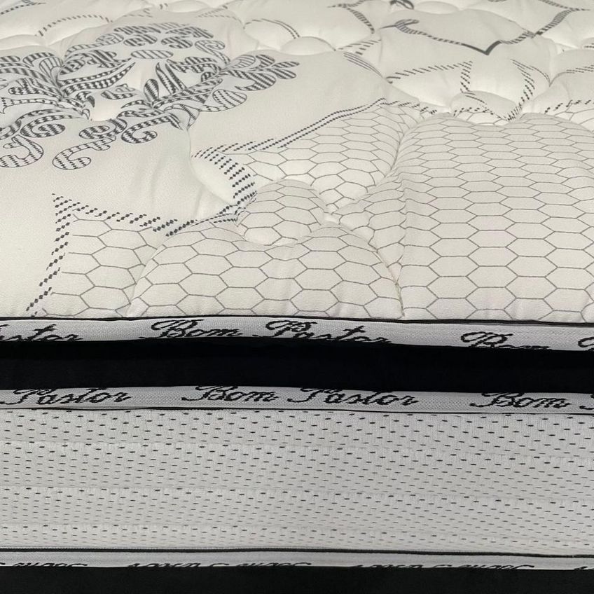 Colchão Solteiro Molas Ensacadas D33 Pillow Top Bom Pastor Móveis - imagem 5