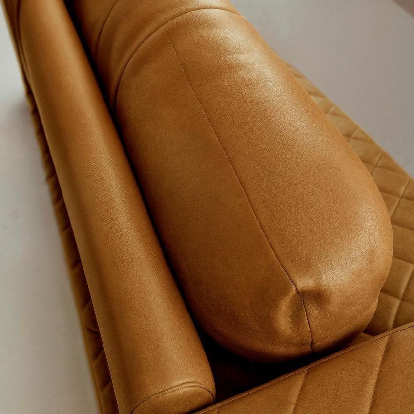 Sofá Essenza Bom Pastor 5 Lugares Reclinável 350cm Caramelo Veludo - imagem 5