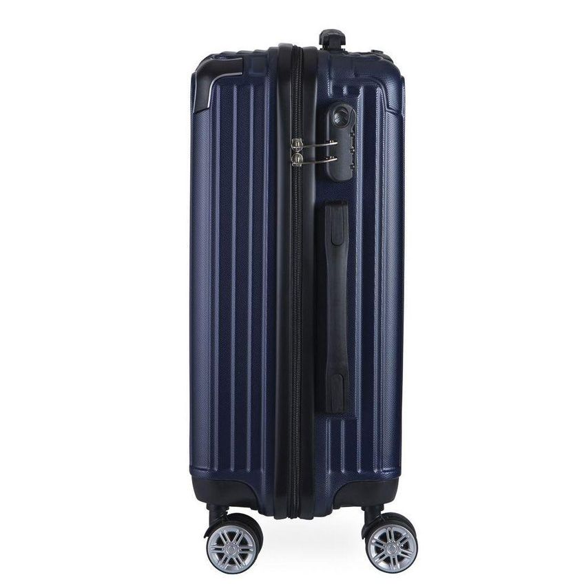 Mala De Bordo Pequena ABS Cadeado Integrado Rodas 360 Londres Azul Swiss Move - imagem 2