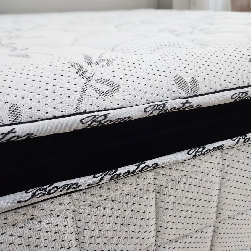 Colchão King Molas Ensacadas Miami D33 Com Base Branco Bom Pastor - imagem 5