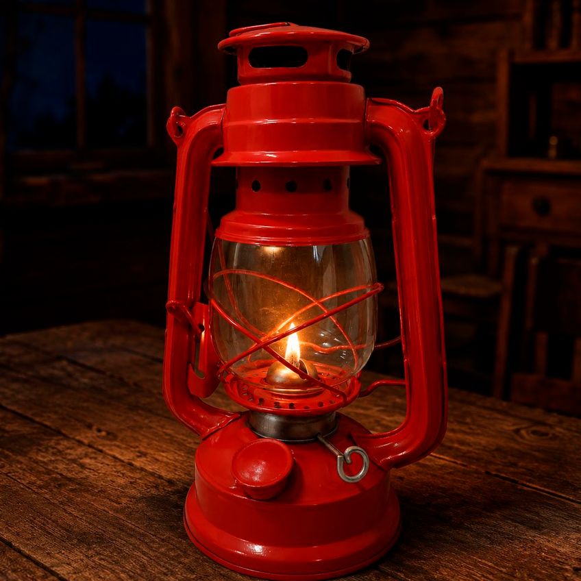Lampião A Querosene Abajur Luminária Vintage Camping 200ml - imagem 3