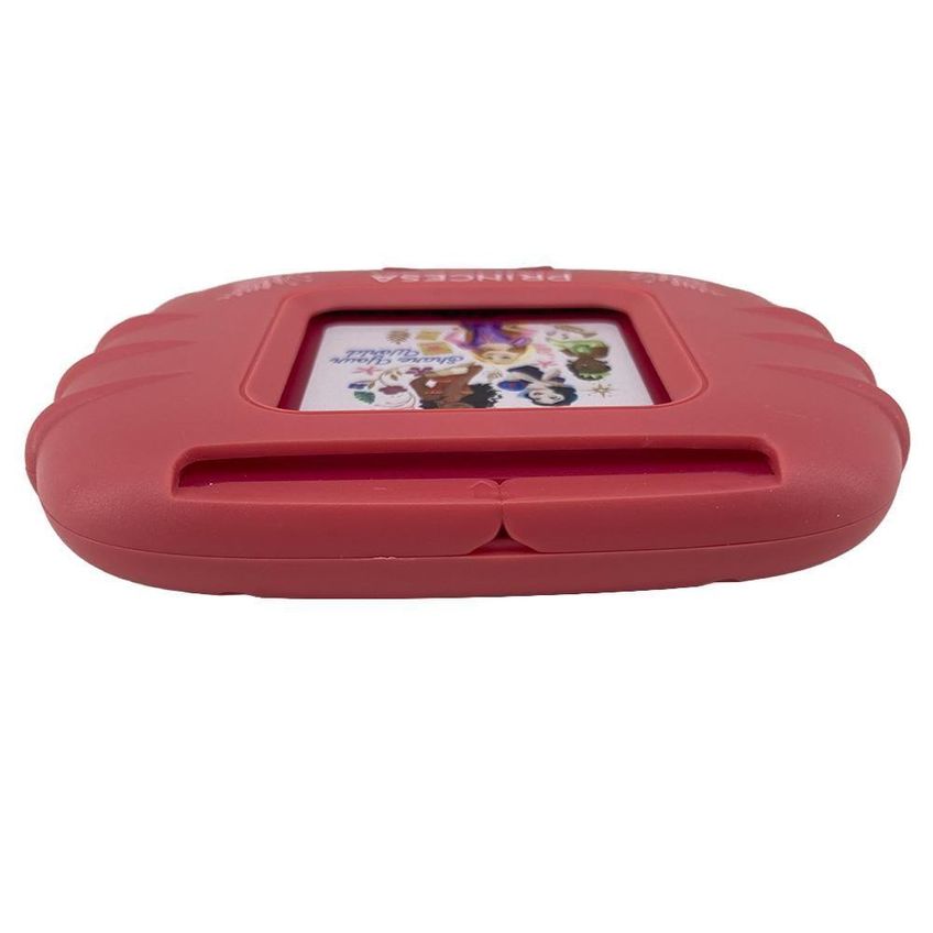 Leitor De Cartão Educativo Princesa 224 Cartões Bilíngues Rosa Candide - imagem 3