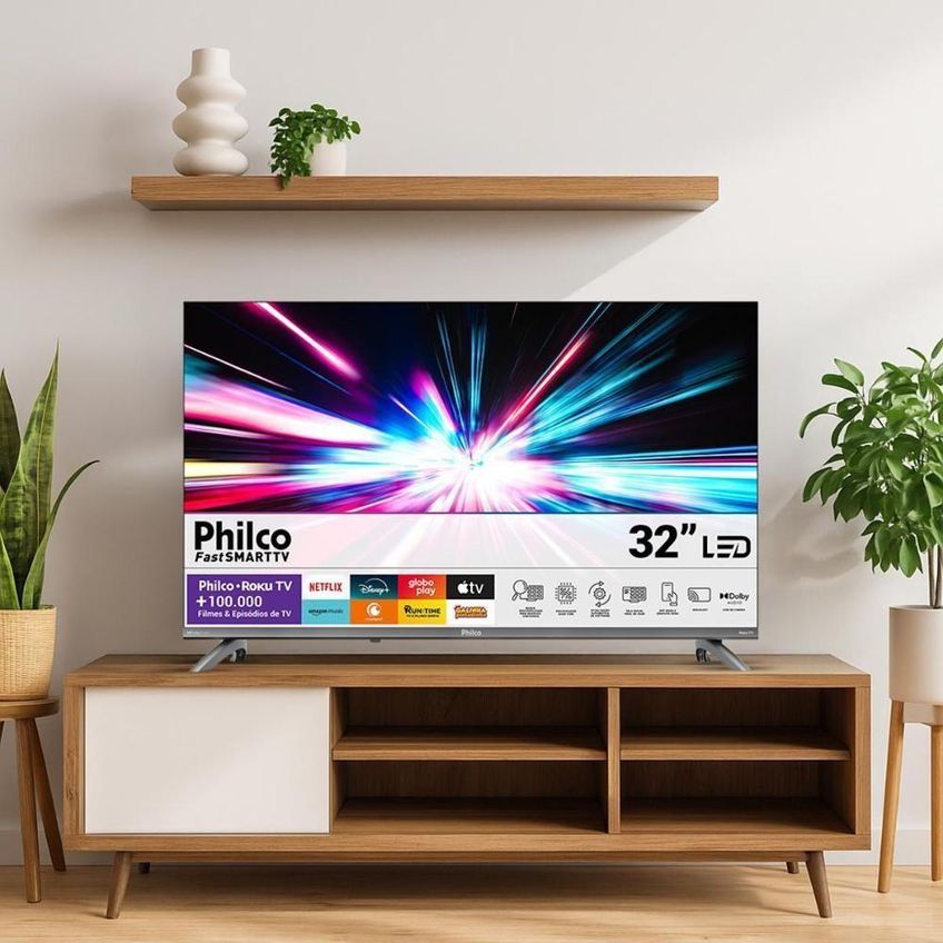 Smart TV 32 Polegadas HD Philco P32CRB DLED Roku TV Preto - imagem 4