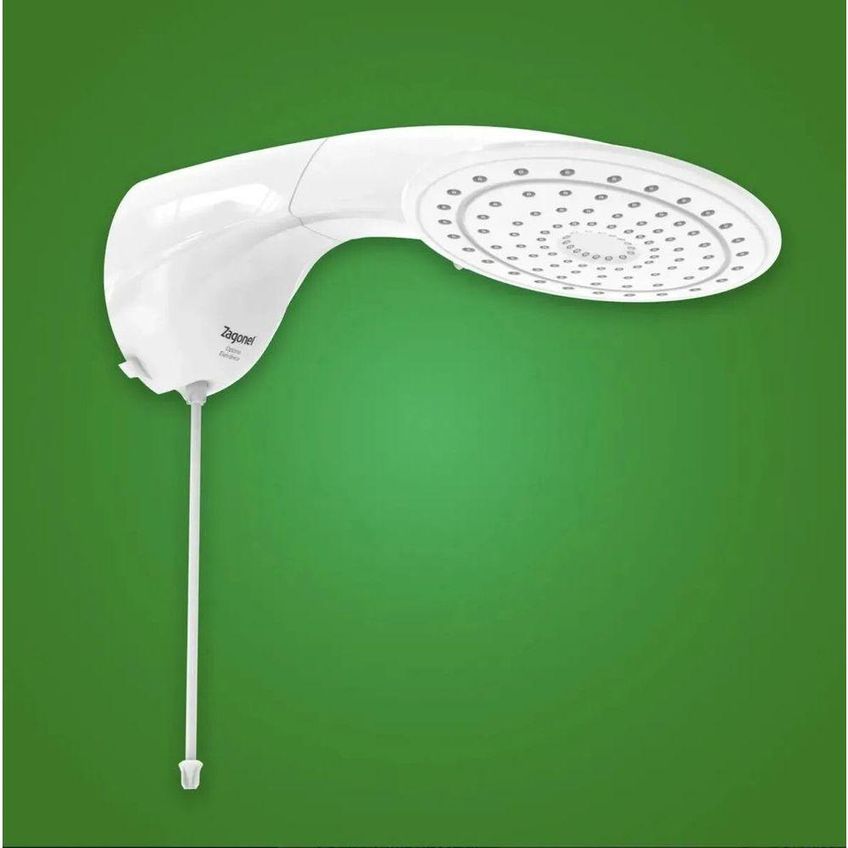 Ducha Optima Eletrônica 7700w Instalação De Parede Controle Eletrônico Branco Zagonel 220v - imagem 2