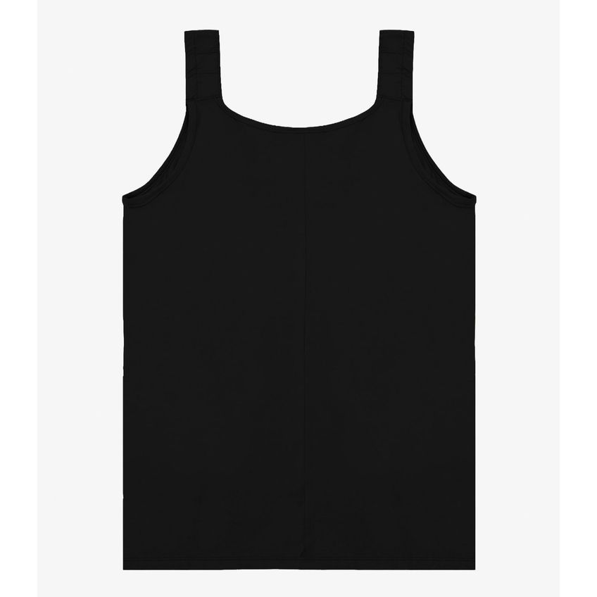 Regata Alça Franzida Feminino Rovitex Preto P - imagem 5