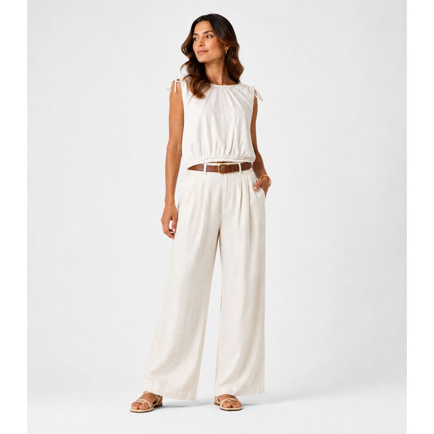 Blusa Feminina Em Malha Delicate Rovitex Bege M - imagem 3