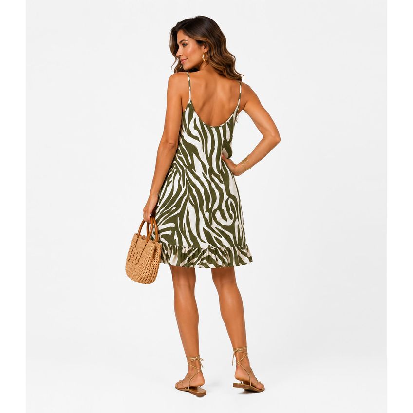 Vestido Feminino Estampado Select Verde GG - imagem 2