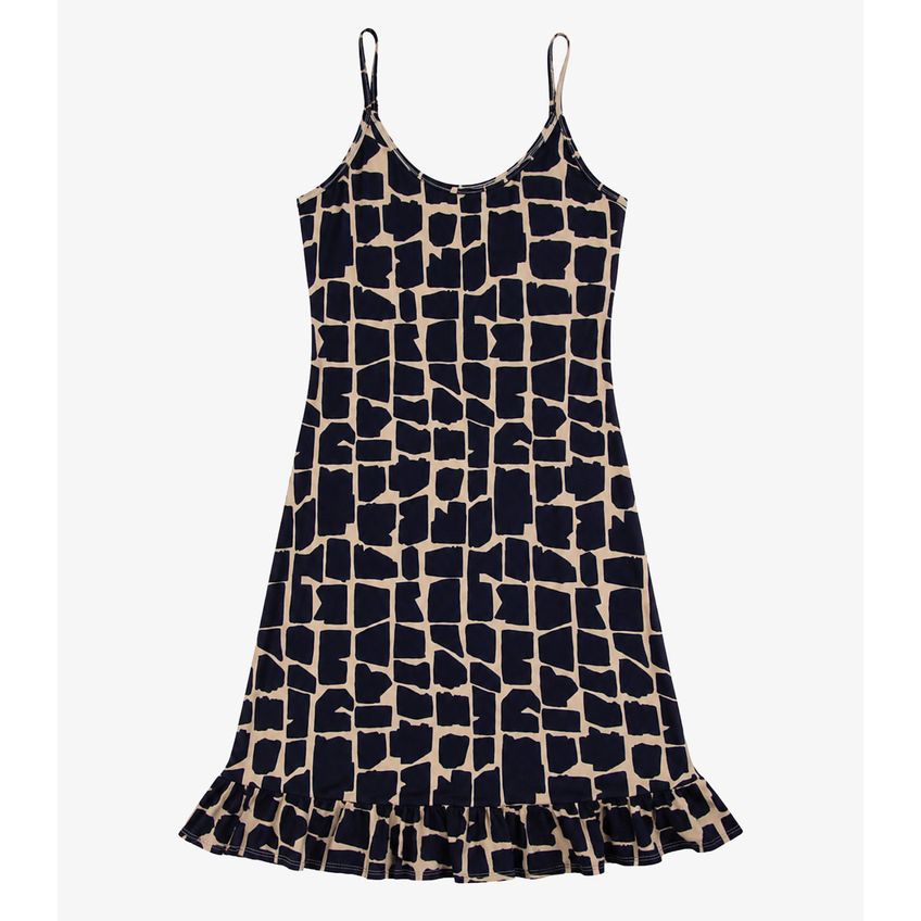 Vestido Feminino Estampado Select Bege M - imagem 5
