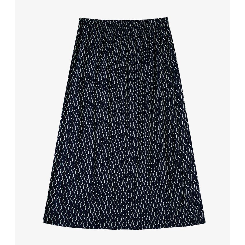 Saia Midi Plus Size Infinita Cor Azul Plus G2 - imagem 4