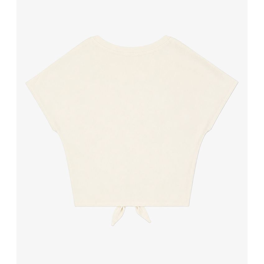 Blusa Feminina Manga Curta Decote Em V Secret Glam Bege Plus G2 - imagem 5