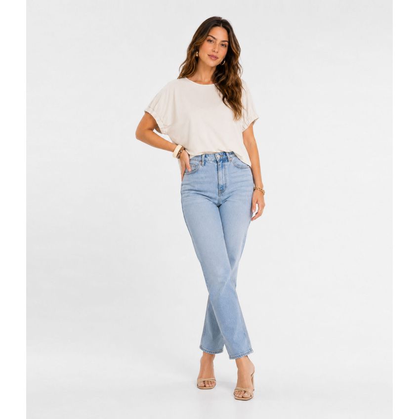 Blusa Feminina Viscose Infinita Cor Branco GG - imagem 3