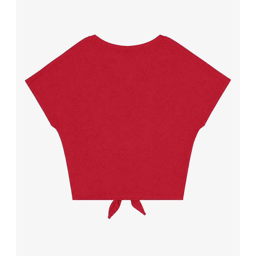 Blusa Feminina Manga Curta Decote Em V Secret Glam Vermelho Plus G1 - imagem 5