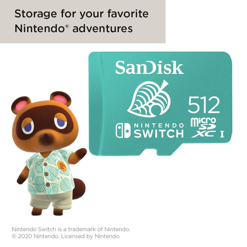 Cartão MicroSDXC SanDisk 512GB Licenciado Para Nintendo Switch - imagem 4