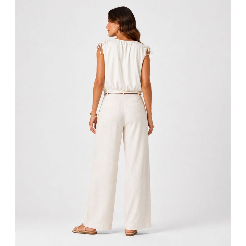 Blusa Feminina Em Malha Delicate Rovitex Bege GG - imagem 2