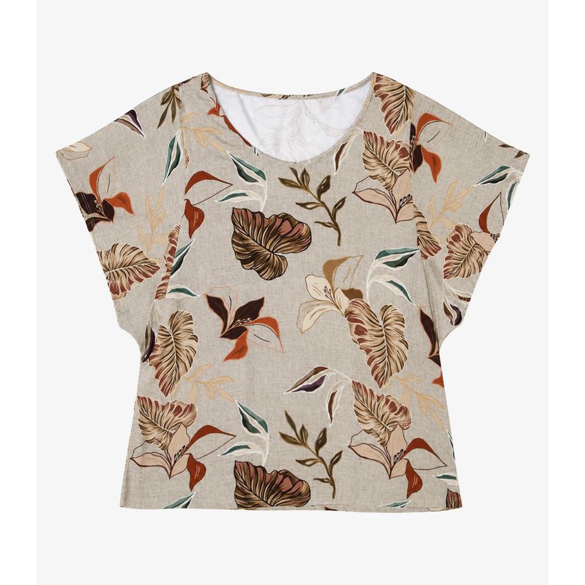 Blusa Feminina Infinita Cor Bege GG - imagem 4